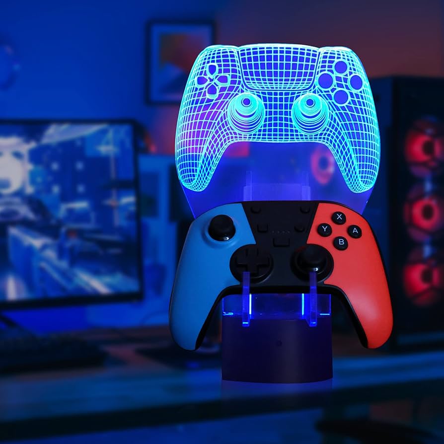 Amazon.co.jp: baoao(こう) 6色 3D ライト ゲームパッドスタンド